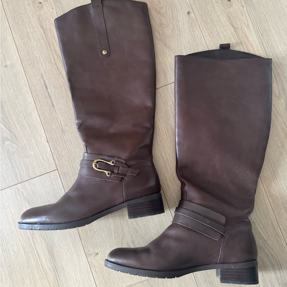 Franco Fortini Dark Brown Riding Knee Boots